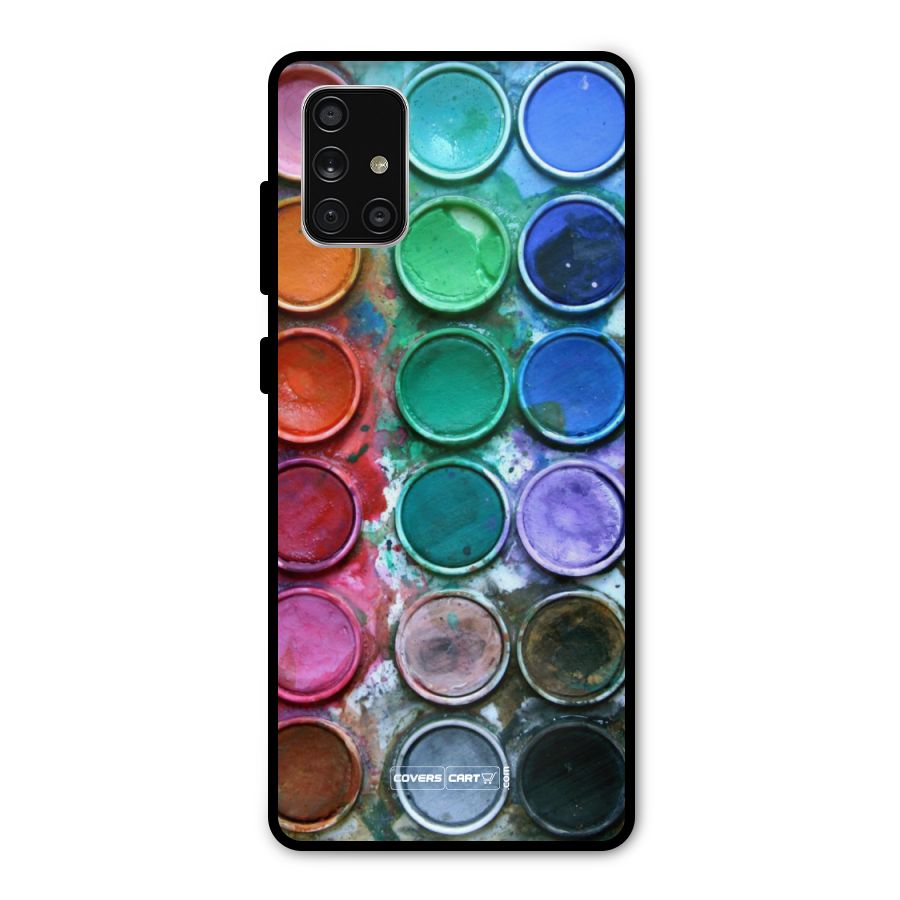 Water Paint Box Metal Back Case for Galaxy A71