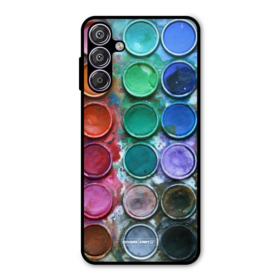 Water Paint Box Metal Back Case for Galaxy F15