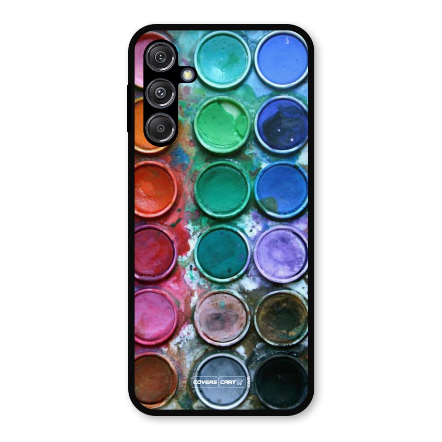 Water Paint Box Metal Back Case for Galaxy M34 5G
