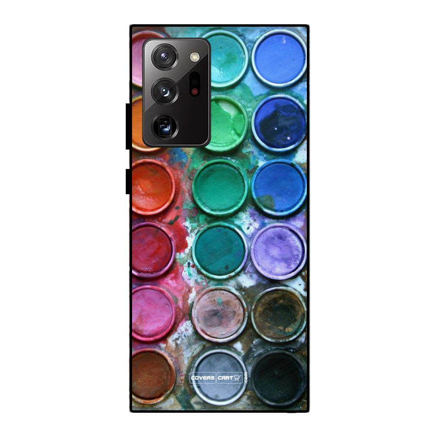 Water Paint Box Metal Back Case for Galaxy Note 20 Ultra