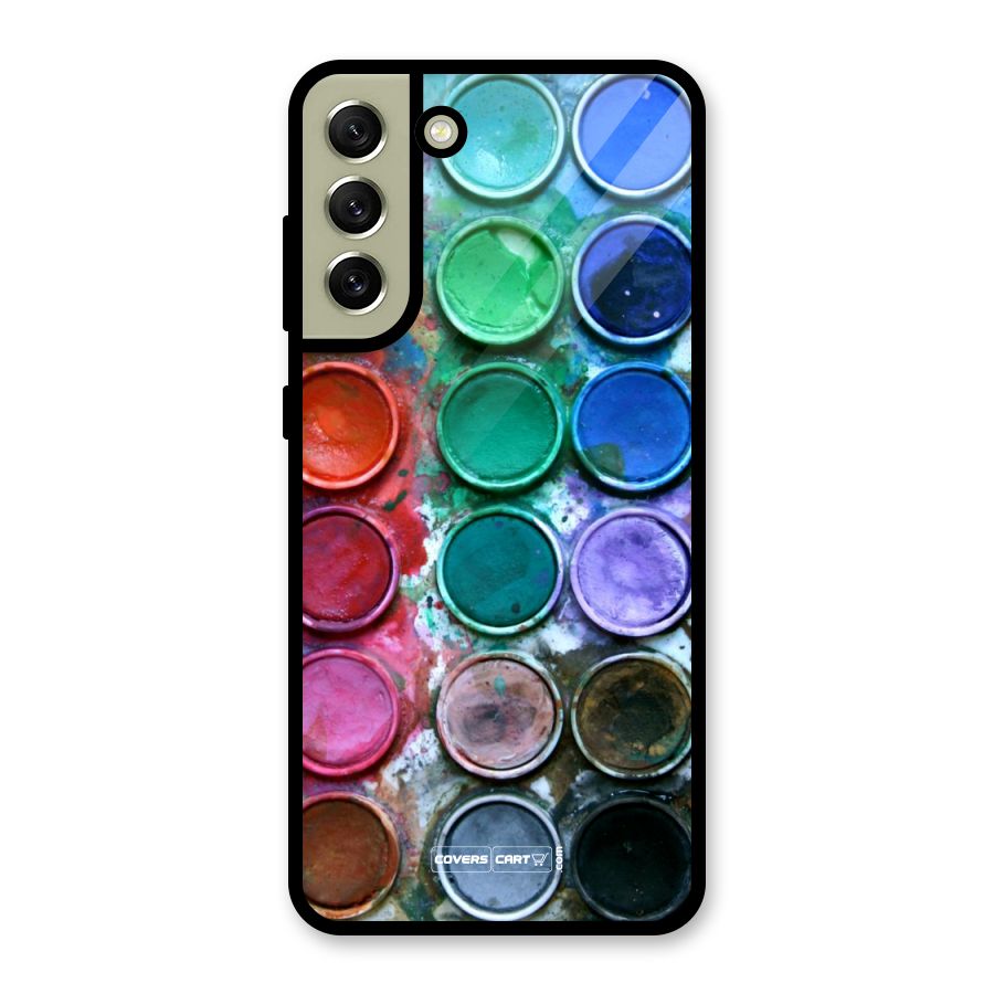 Water Paint Box Metal Back Case for Galaxy S21 FE 5G (2023)