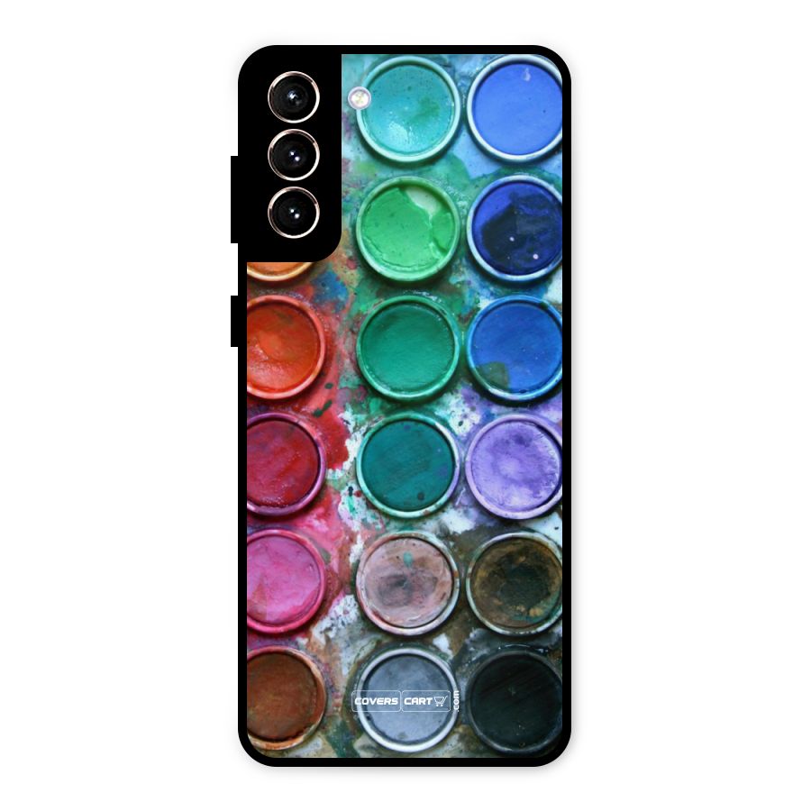 Water Paint Box Metal Back Case for Galaxy S21 Plus