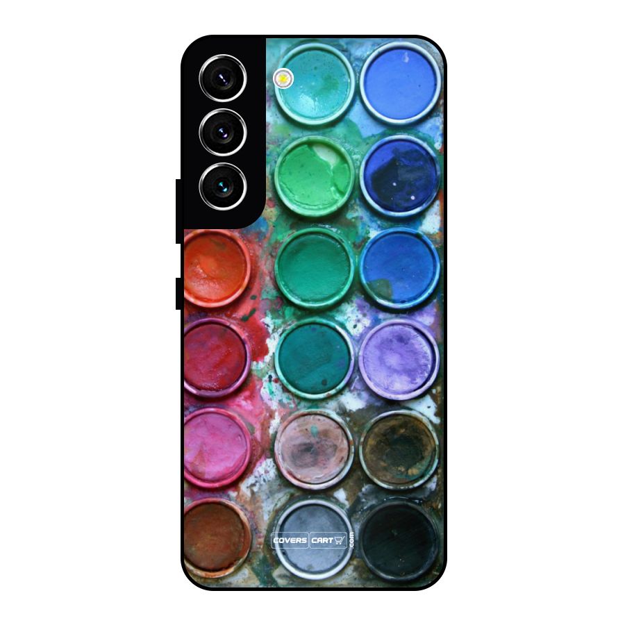 Water Paint Box Metal Back Case for Galaxy S22 5G