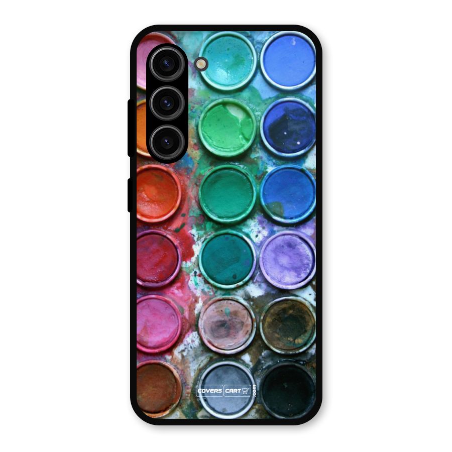 Water Paint Box Metal Back Case for Galaxy S23