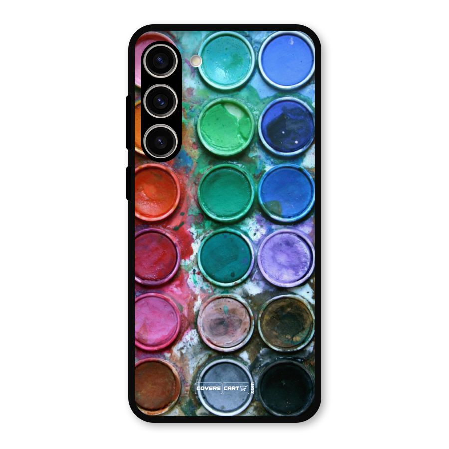 Water Paint Box Metal Back Case for Galaxy S23 Plus
