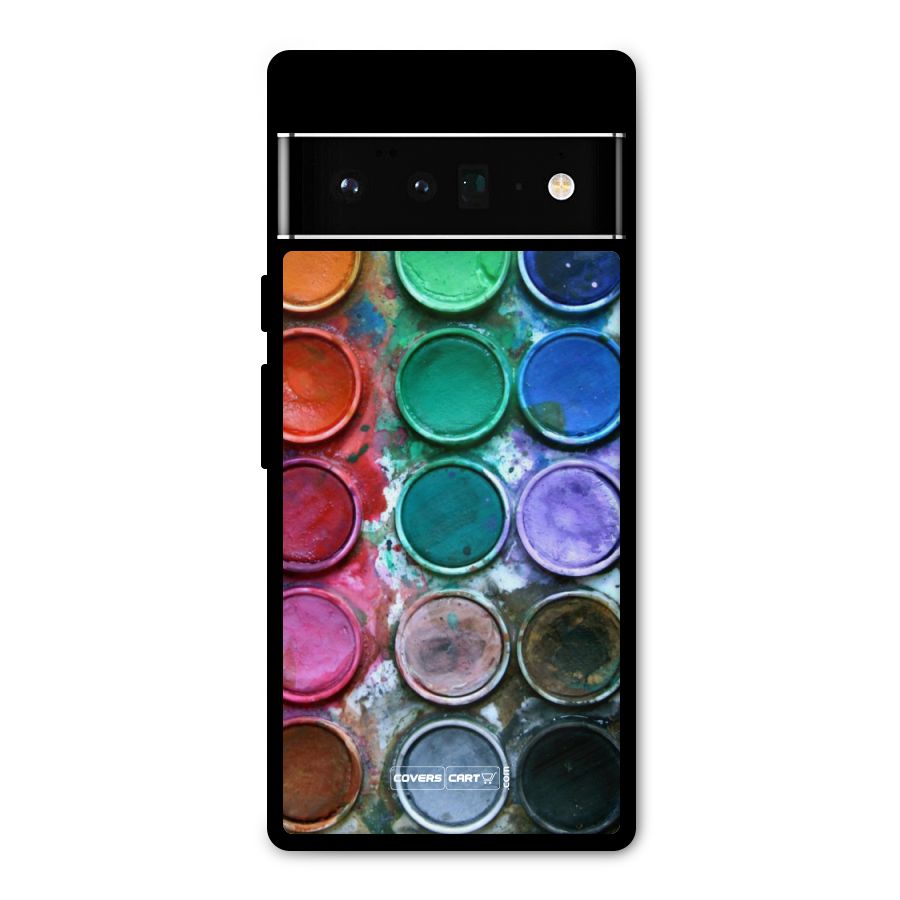 Water Paint Box Metal Back Case for Google Pixel 6 Pro