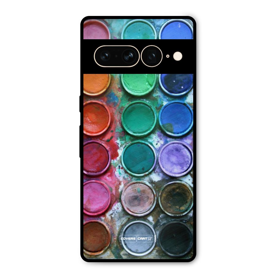Water Paint Box Metal Back Case for Google Pixel 7 Pro