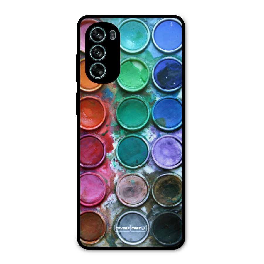 Water Paint Box Metal Back Case for Moto G62