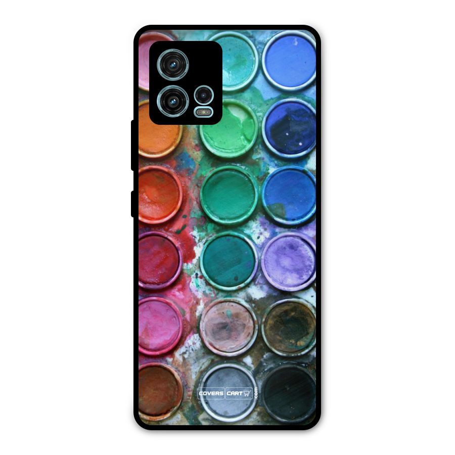 Water Paint Box Metal Back Case for Moto G72