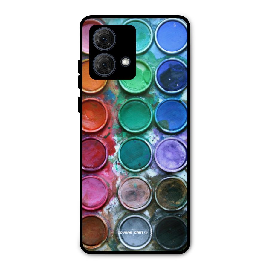 Water Paint Box Metal Back Case for Moto G84