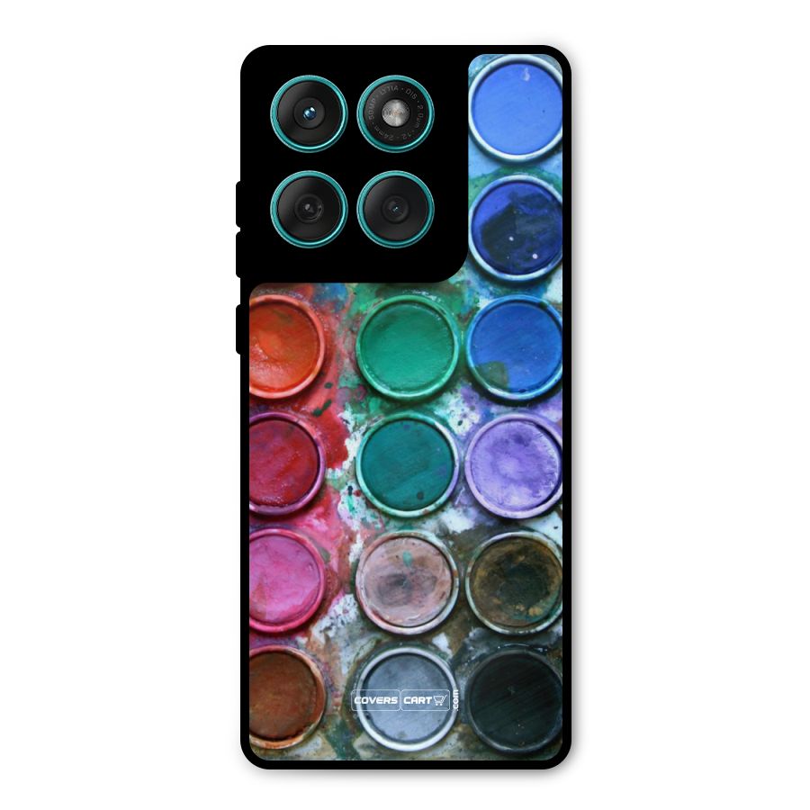 Water Paint Box Metal Back Case for Motorola Edge 60 Fusion