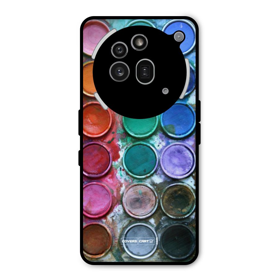 Water Paint Box Metal Back Case for Nothing Phone 3a Pro