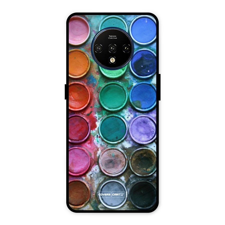 Water Paint Box Metal Back Case for OnePlus 7T
