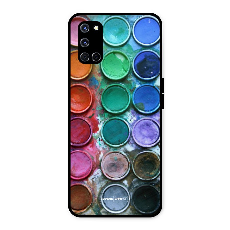 Water Paint Box Metal Back Case for Oppo A52