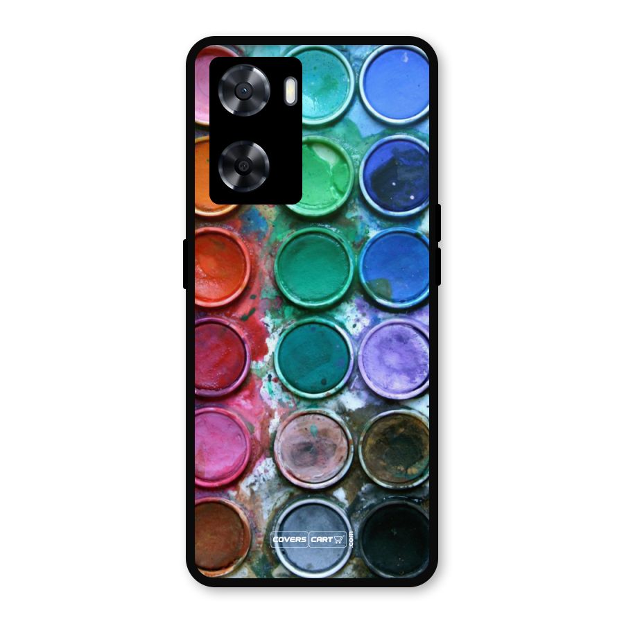Water Paint Box Metal Back Case for Oppo A77