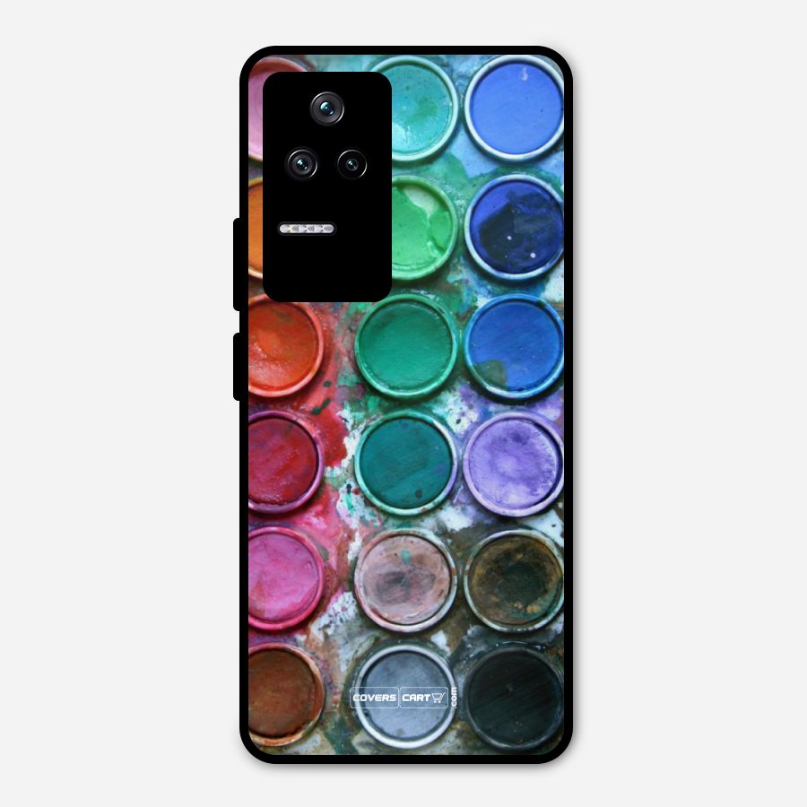 Water Paint Box Metal Back Case for Poco F4 5G