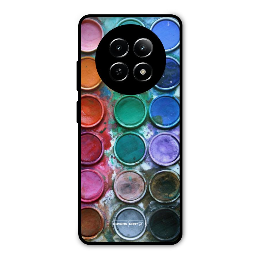 Water Paint Box Metal Back Case for Realme 12x 5G