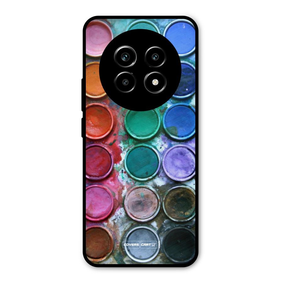 Water Paint Box Metal Back Case for Realme 13 Pro