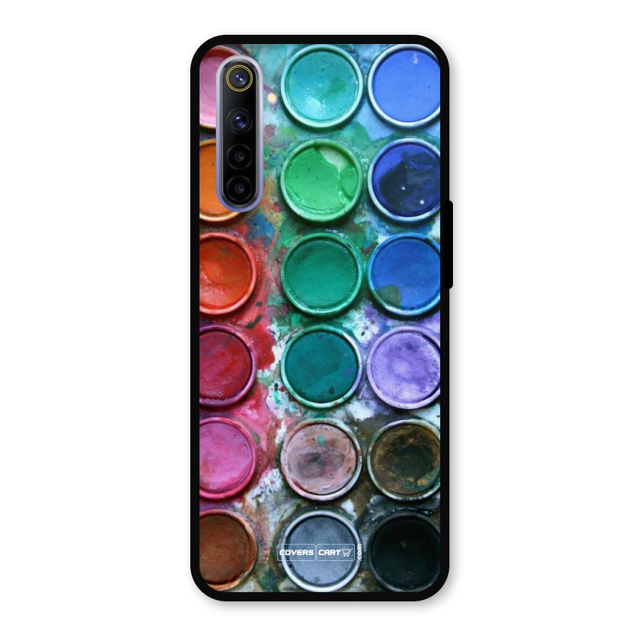 Water Paint Box Metal Back Case for Realme 6