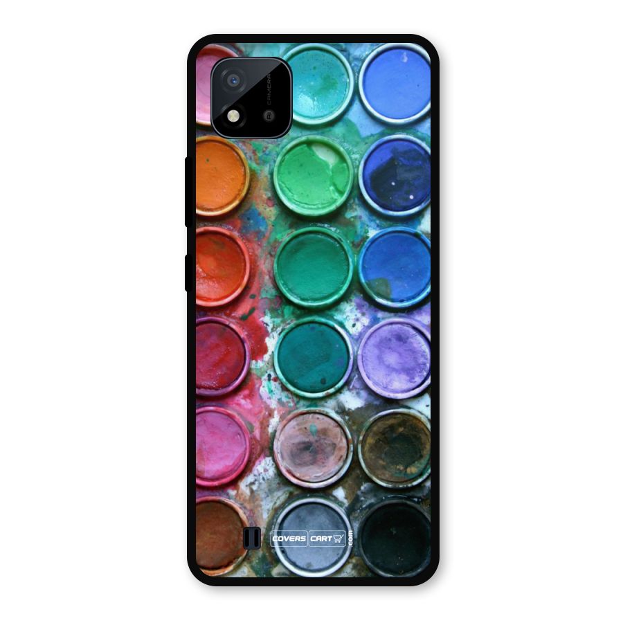 Water Paint Box Metal Back Case for Realme C11 2021