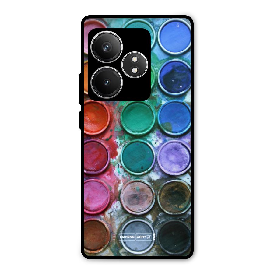 Water Paint Box Metal Back Case for Realme GT 6T
