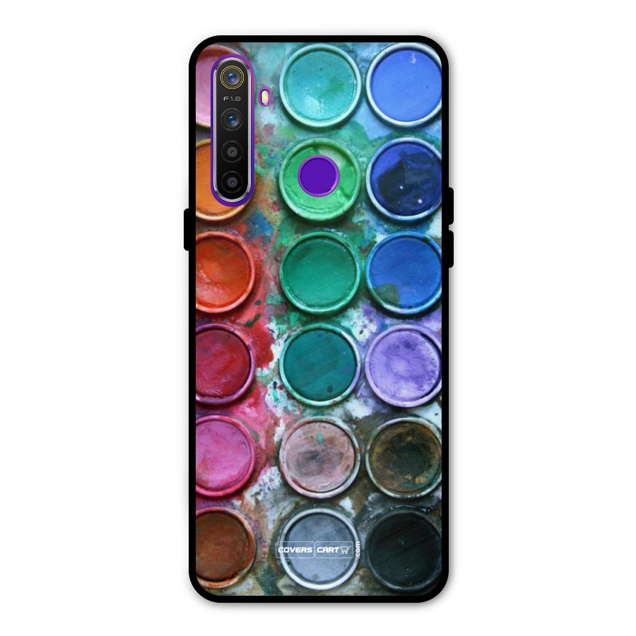 Water Paint Box Metal Back Case for Realme Narzo 10