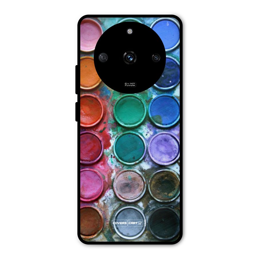 Water Paint Box Metal Back Case for Realme Narzo 60 5G