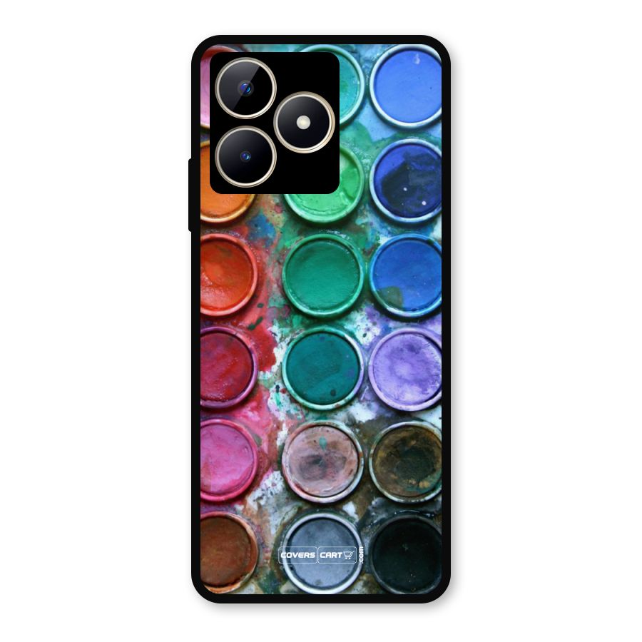 Water Paint Box Metal Back Case for Realme Narzo N53