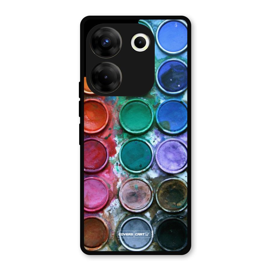 Water Paint Box Metal Back Case for Tecno Camon 20 Pro