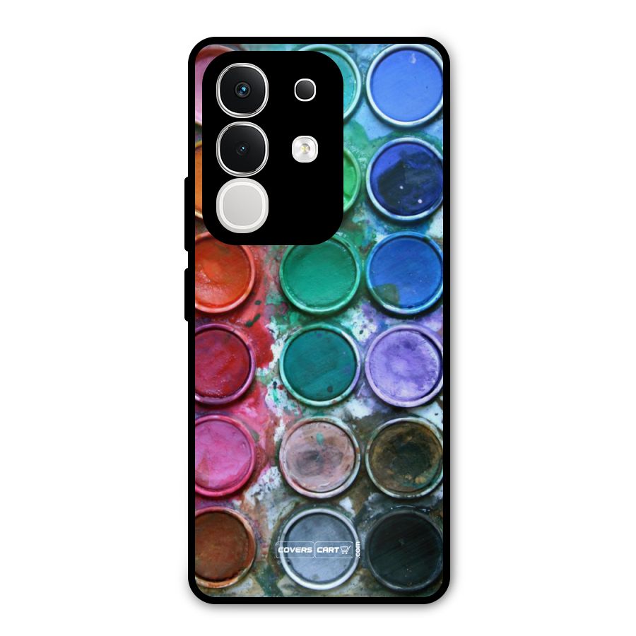 Water Paint Box Metal Back Case for Vivo T4x