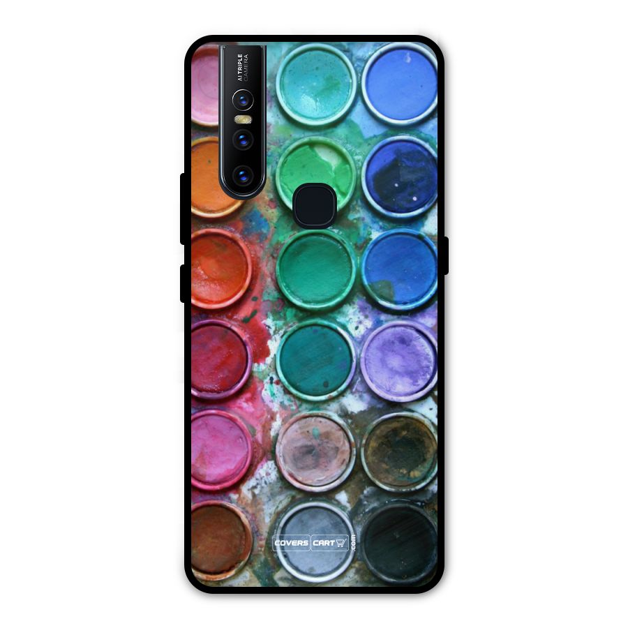 Water Paint Box Metal Back Case for Vivo V15