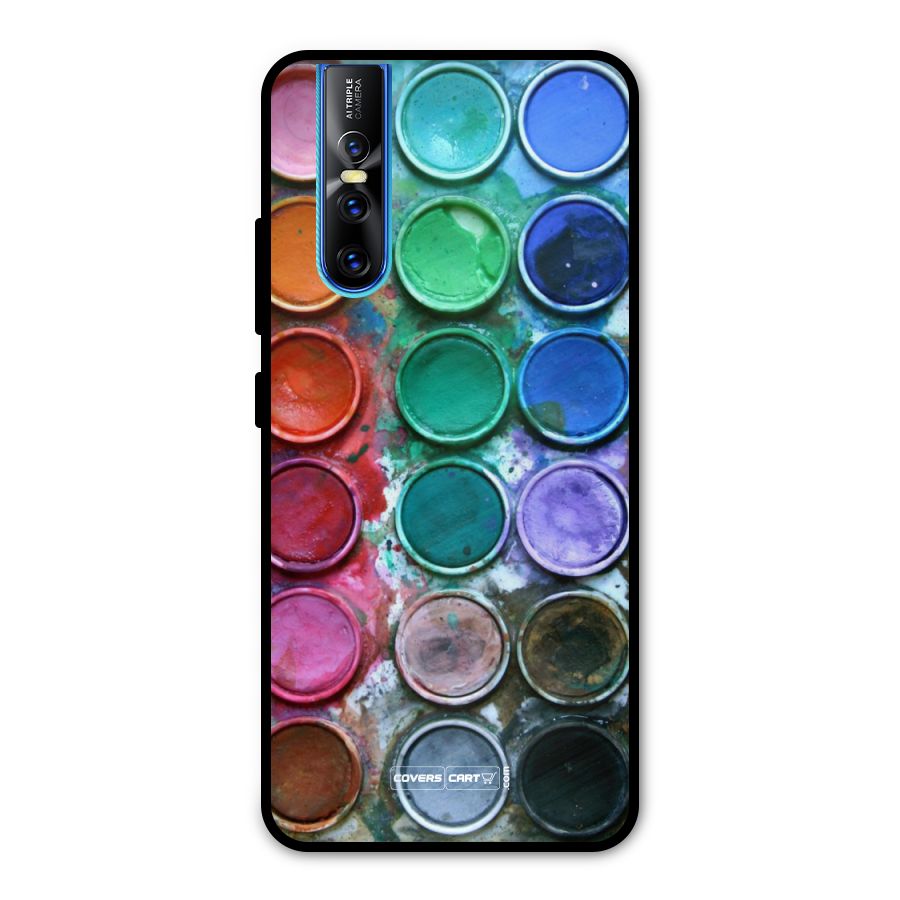 Water Paint Box Metal Back Case for Vivo V15 Pro