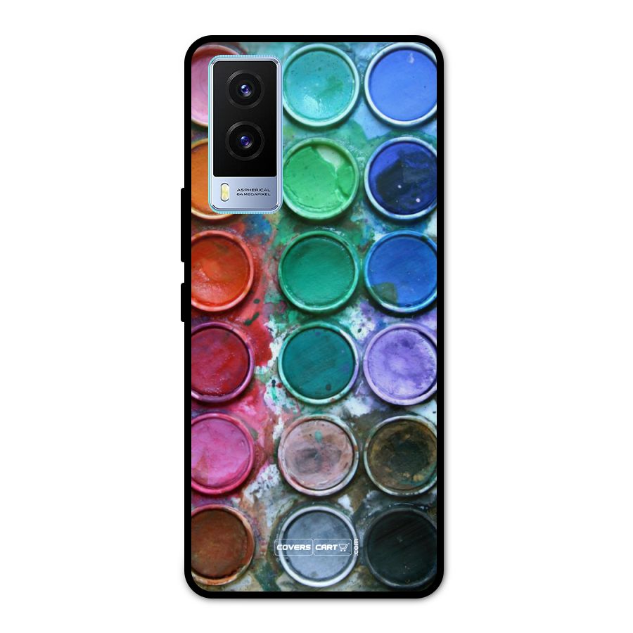 Water Paint Box Metal Back Case for Vivo V21e 5G