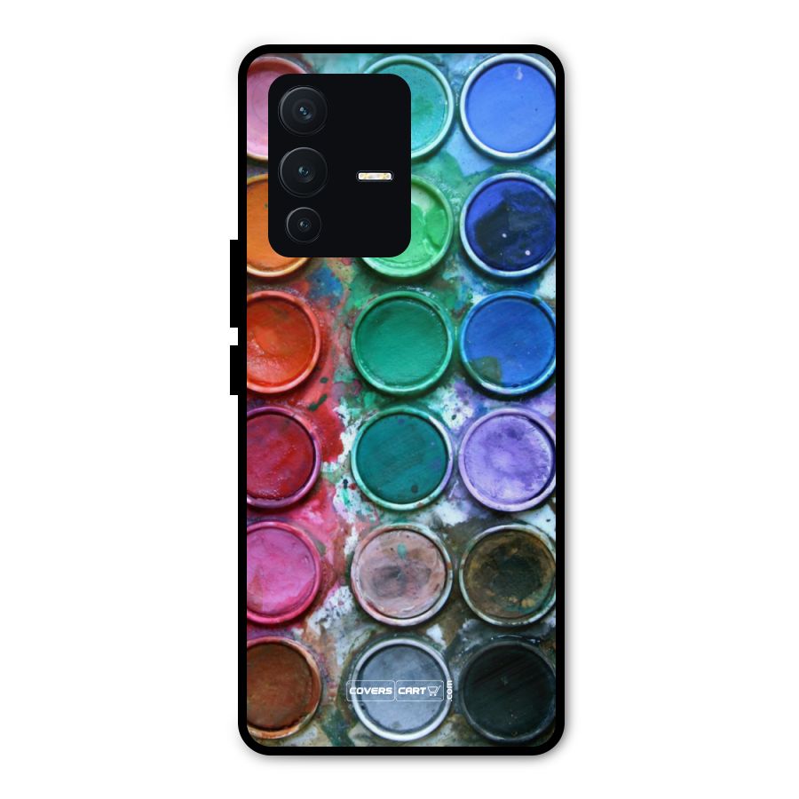 Water Paint Box Metal Back Case for Vivo V23 Pro