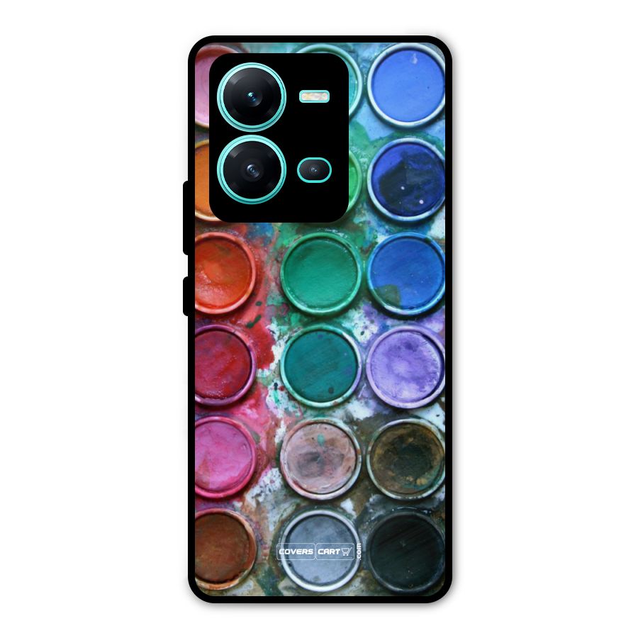Water Paint Box Metal Back Case for Vivo V25