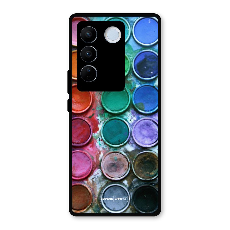 Water Paint Box Metal Back Case for Vivo V27