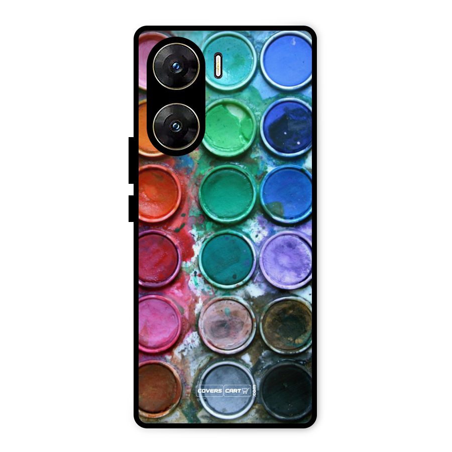 Water Paint Box Metal Back Case for Vivo V29e