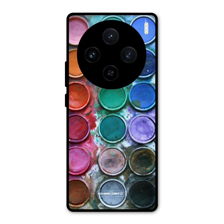 Water Paint Box Metal Back Case for Vivo X100