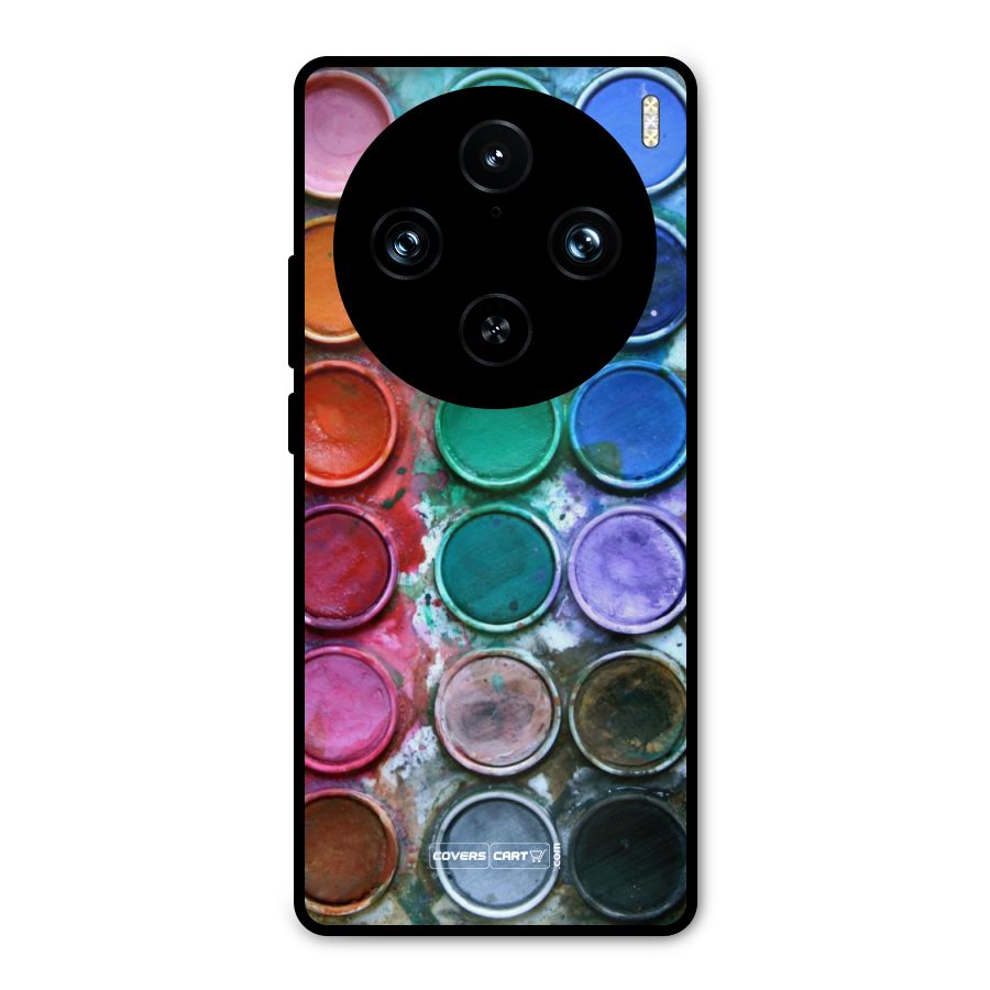 Water Paint Box Metal Back Case for Vivo X100 Pro