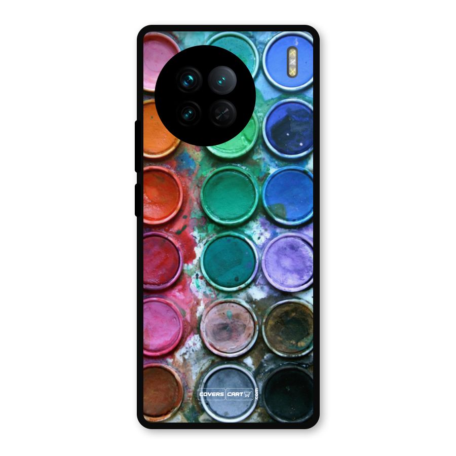 Water Paint Box Metal Back Case for Vivo X90