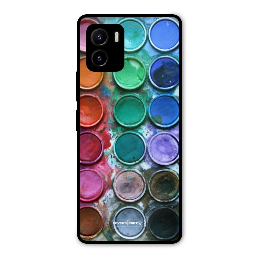 Water Paint Box Metal Back Case for Vivo Y15s
