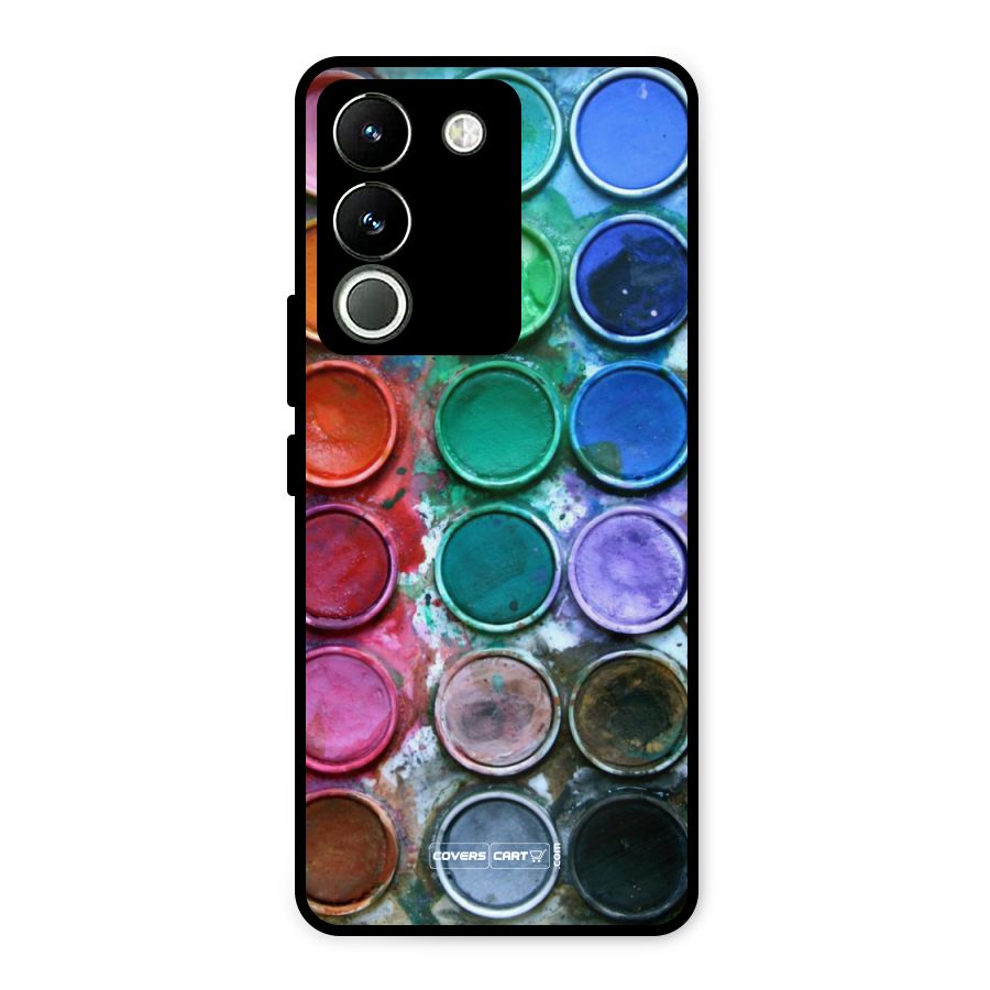 Water Paint Box Metal Back Case for Vivo Y200