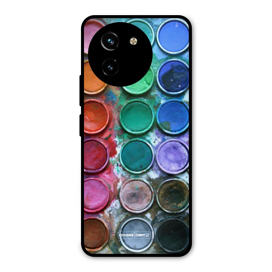 Water Paint Box Metal Back Case for Vivo Y200i