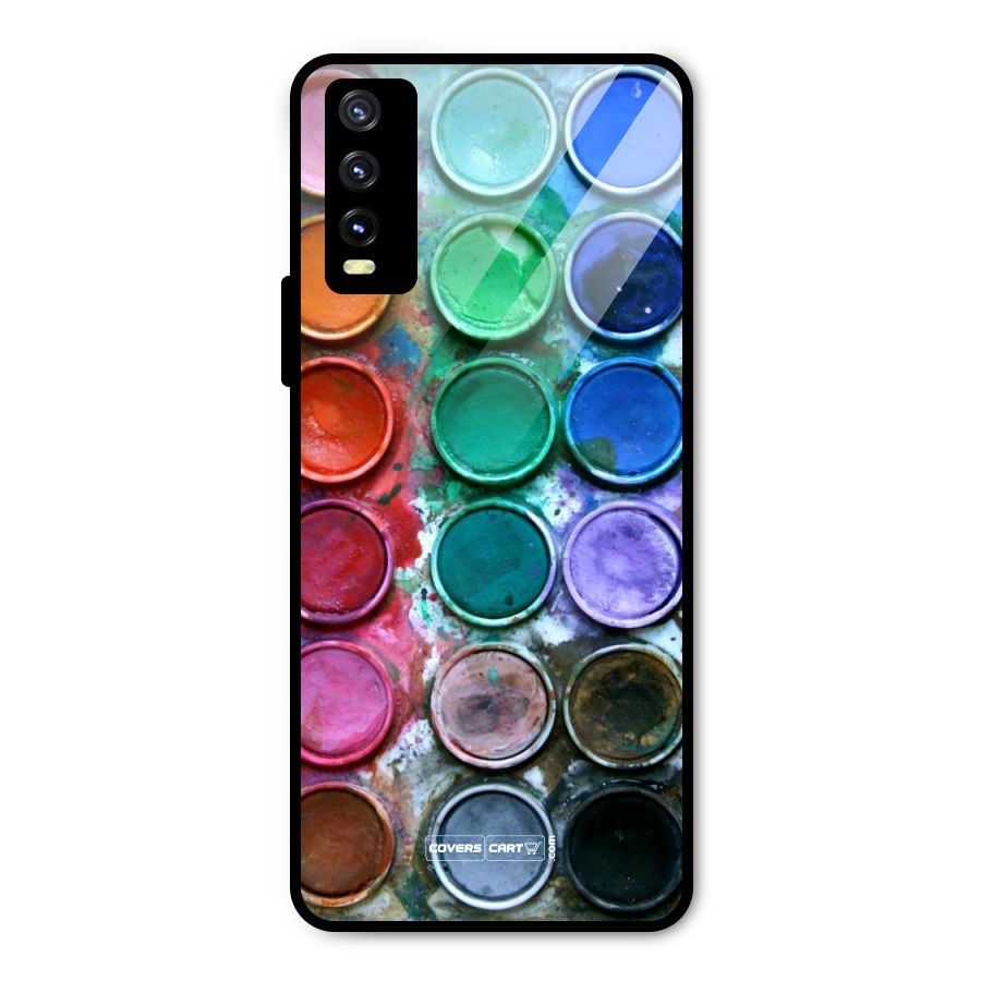 Water Paint Box Metal Back Case for Vivo Y20 2021