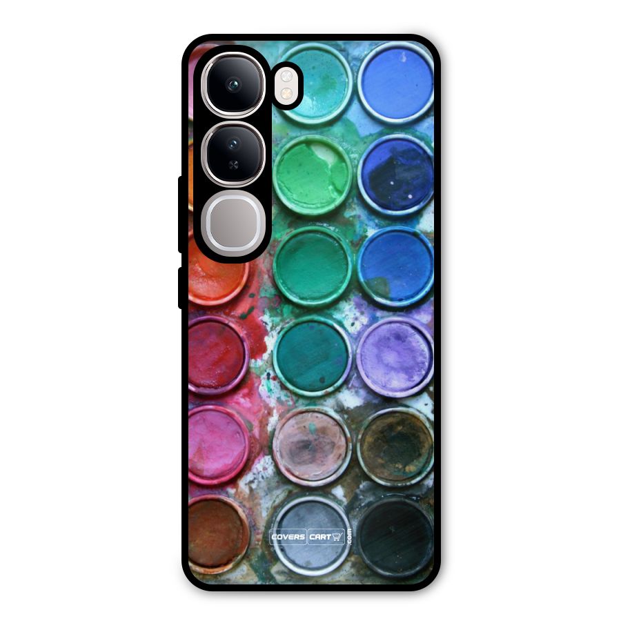 Water Paint Box Metal Back Case for Vivo Y300