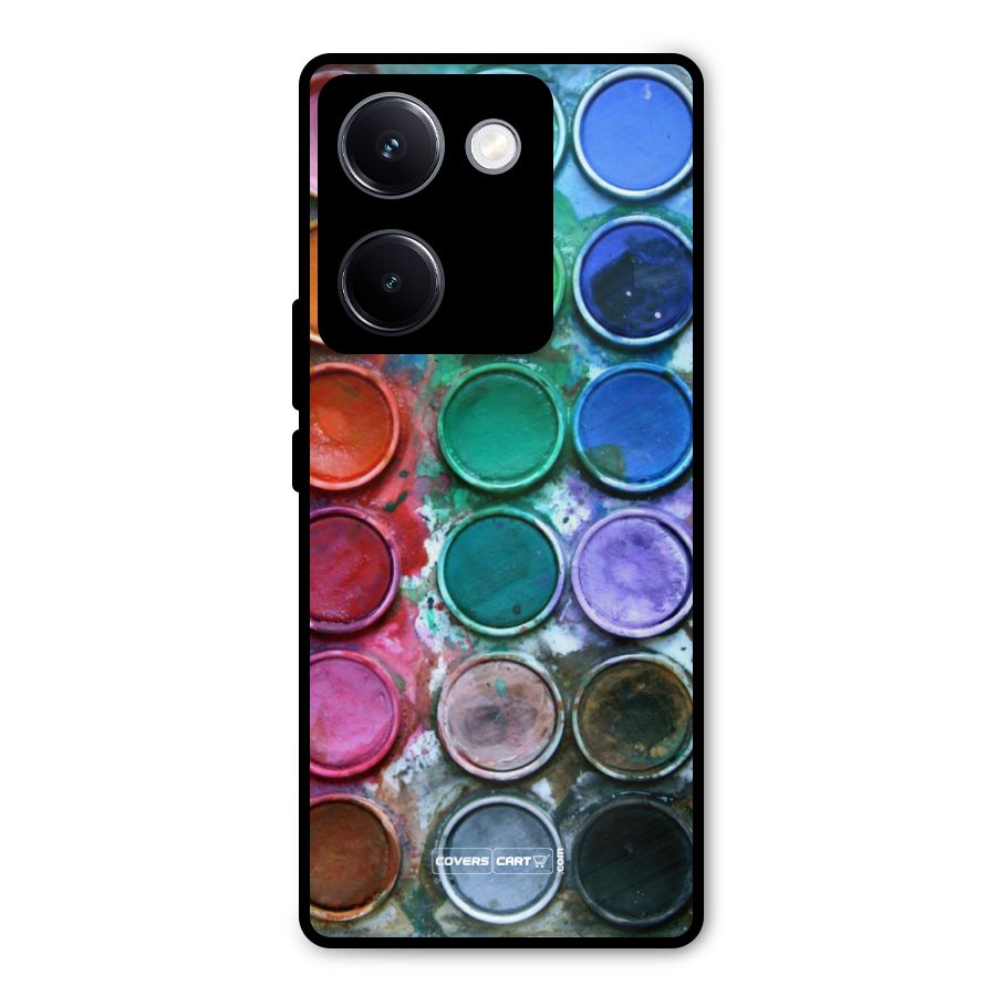 Water Paint Box Metal Back Case for Vivo Y300 Plus