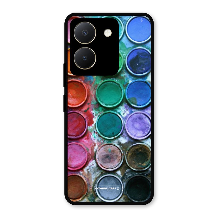 Water Paint Box Metal Back Case for Vivo Y36