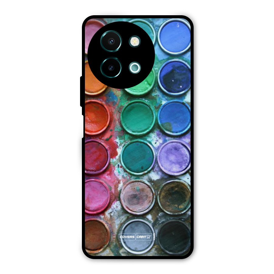 Water Paint Box Metal Back Case for Vivo Y58