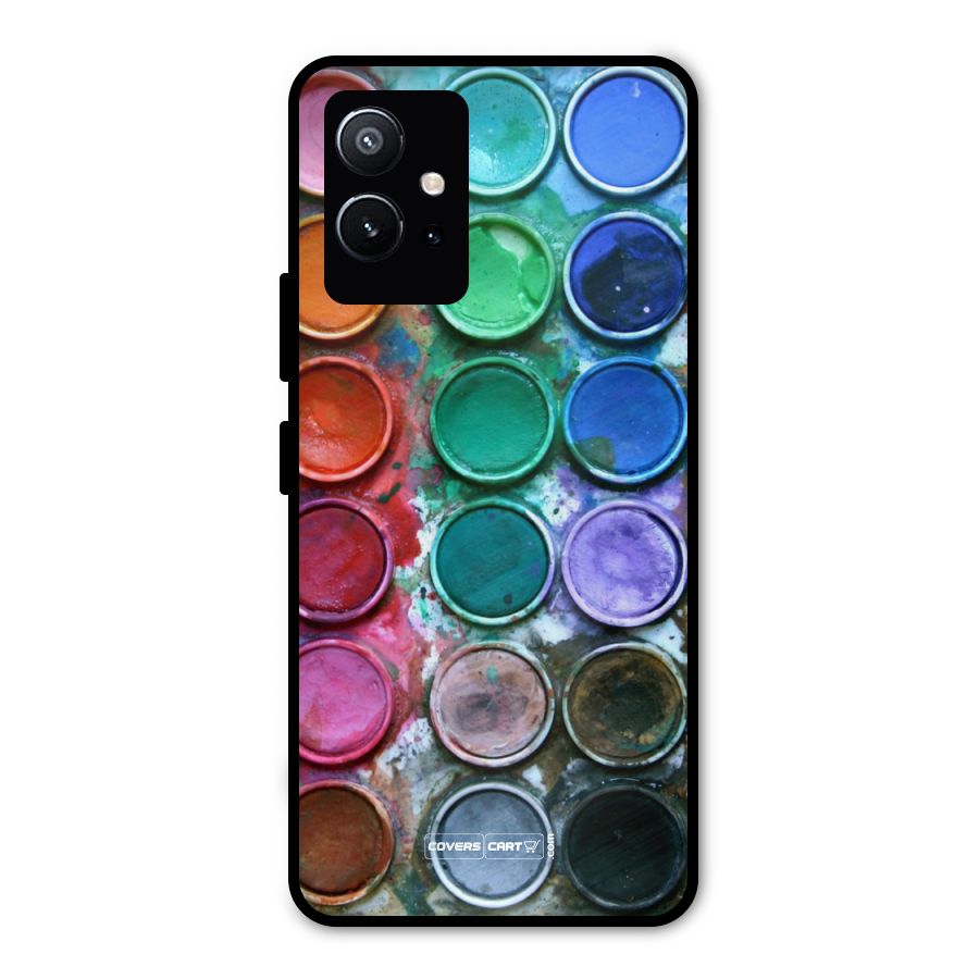 Water Paint Box Metal Back Case for Vivo Y75 5G