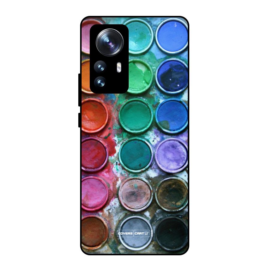 Water Paint Box Metal Back Case for Xiaomi 12 Pro